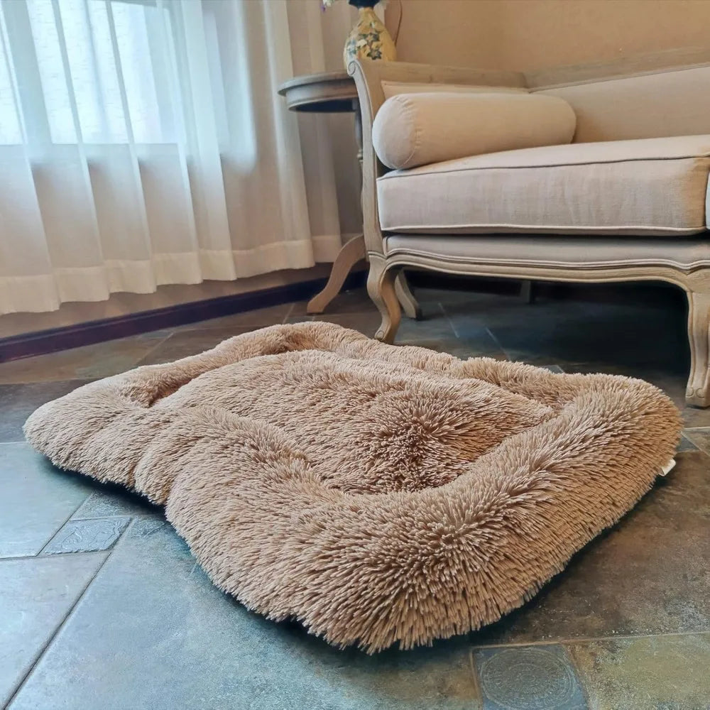 Vodapet Fluffy Washable Deluxe Plush Dog Bed