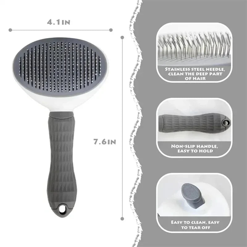 Vodapet Self-Cleaning Pet Grooming Brush
