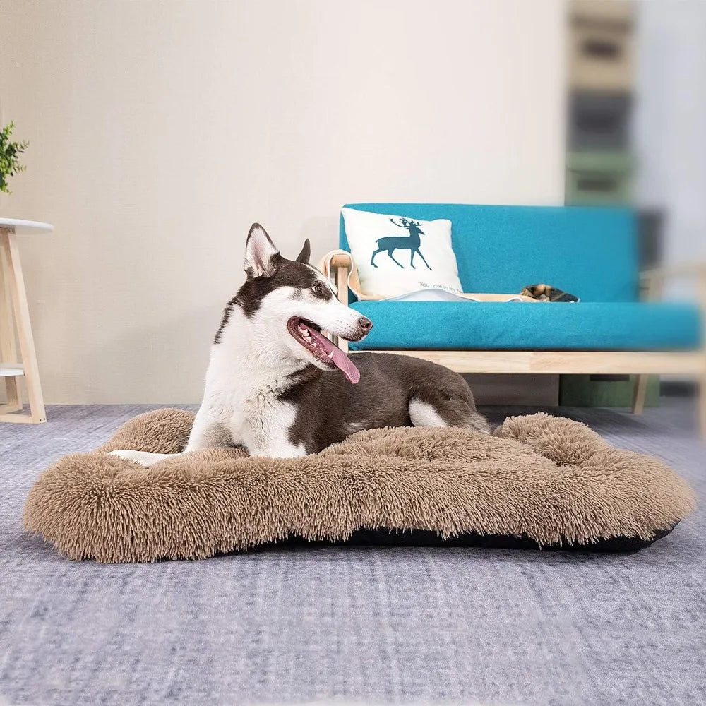 Vodapet Fluffy Washable Deluxe Plush Dog Bed