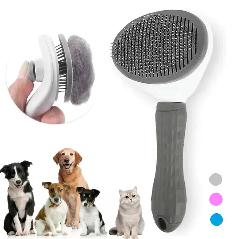 Vodapet Self-Cleaning Pet Grooming Brush