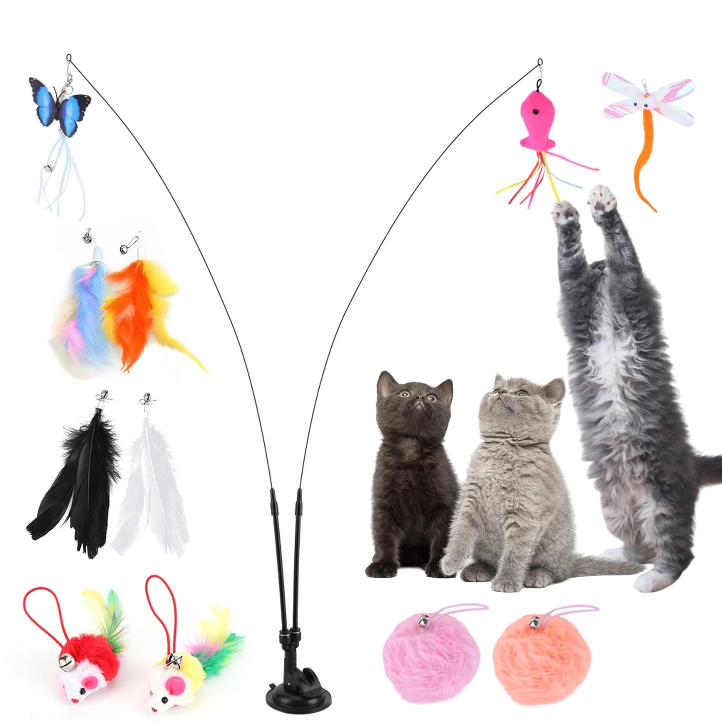 Vodapet 360° Rotatable Hummingbird Cat Teaser Toy