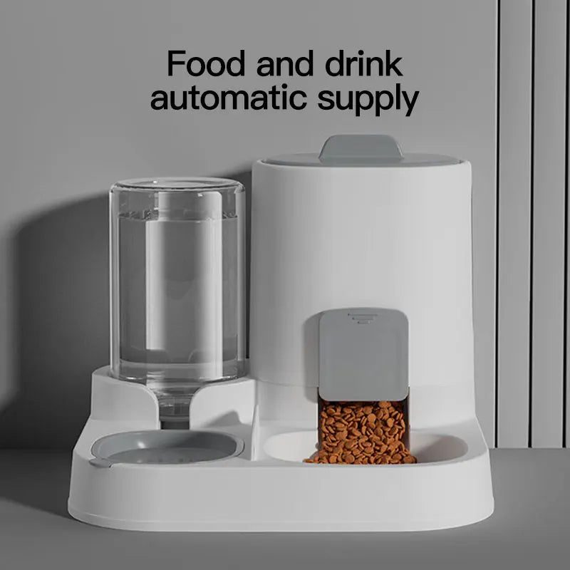 Vodapet 1-Pack Automatic Cat Water & Food Dispenser – Spill-Proof, Large Capacity