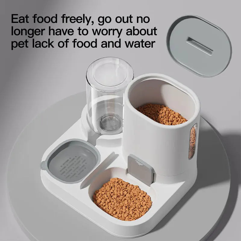 Vodapet 1-Pack Automatic Cat Water & Food Dispenser – Spill-Proof, Large Capacity