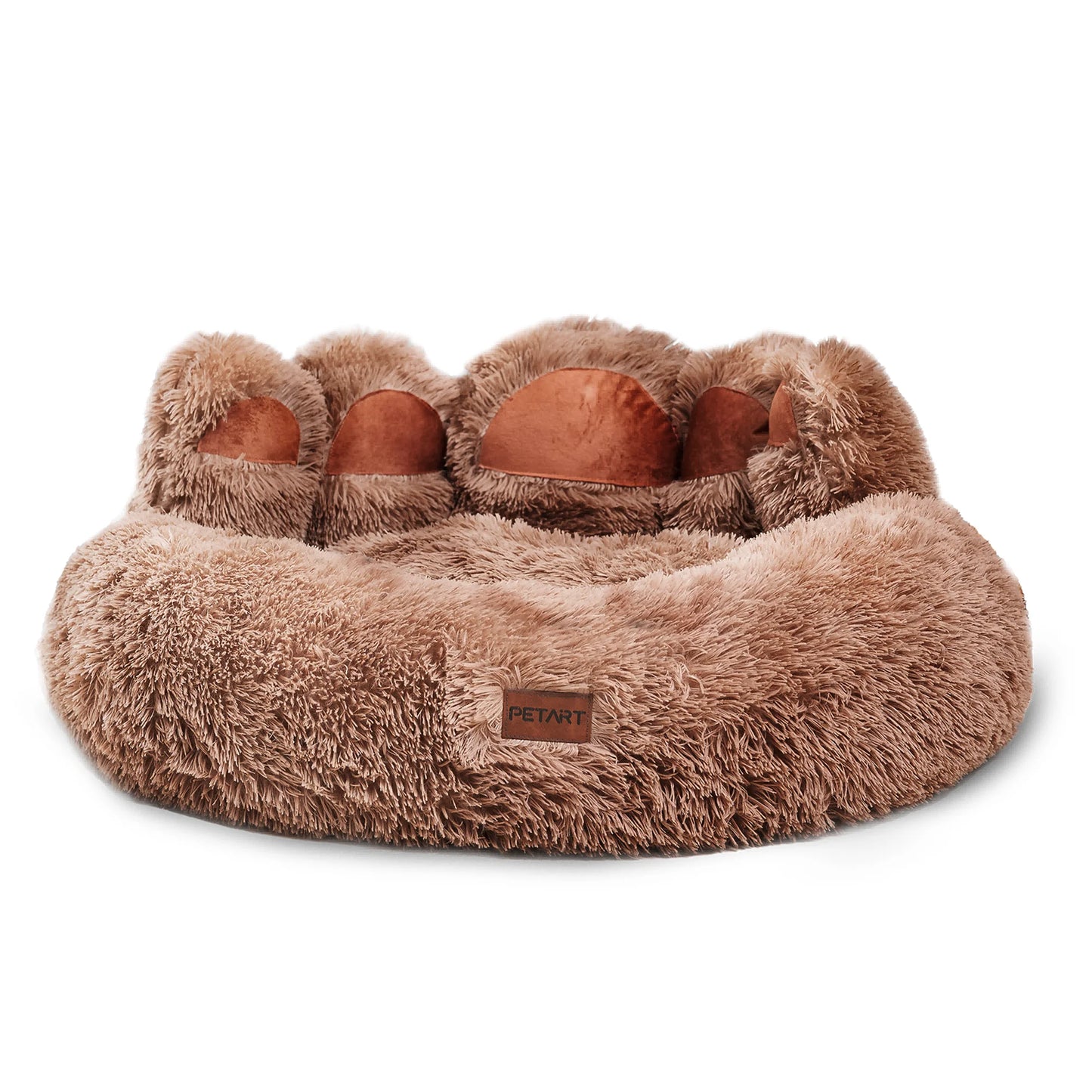 Vodapet Cozy Paw-Shaped Fluffy Pet Bed