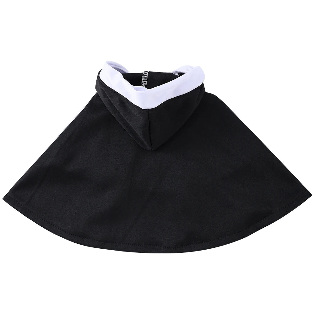 Vodapet Halloween Nun Costume for Cats & Small Dogs – Funny Cross Print Pet Outfit
