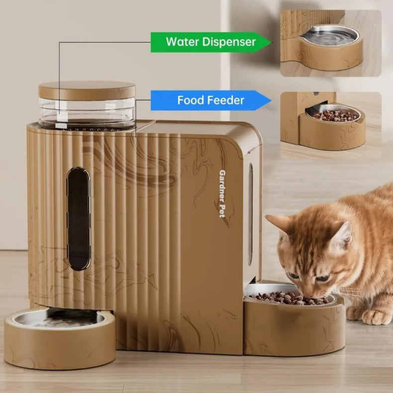 Vodapet Gravity Automatic Pet Feeder and Water Dispenser Set