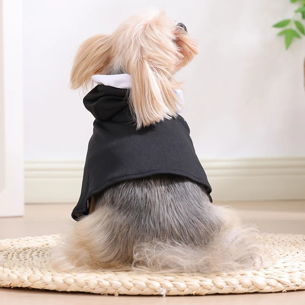 Vodapet Halloween Nun Costume for Cats & Small Dogs – Funny Cross Print Pet Outfit
