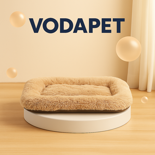 Vodapet Fluffy Washable Deluxe Plush Dog Bed
