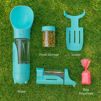 Vodapet 4-in-1 Travel Bottle → Water, Food, Poop Bags