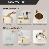 Vodapet Gravity Automatic Pet Feeder and Water Dispenser Set