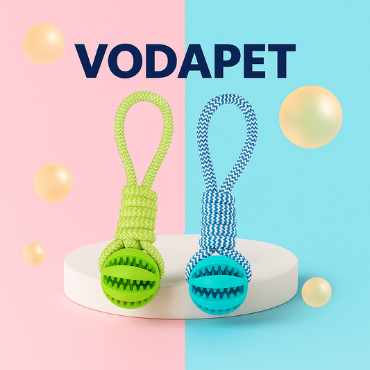 Vodapet Braided Rope Pet Chew Toy Ball