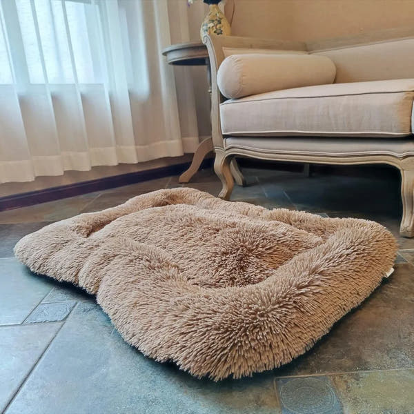 Vodapet Fluffy Washable Deluxe Plush Dog Bed