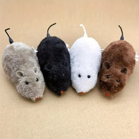 Vodapet Interactive Wind-Up Plush Mouse Toy – Fun for Cats and Dogs