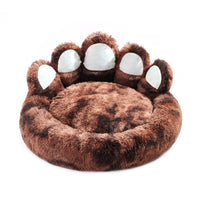 Vodapet Cozy Paw-Shaped Fluffy Pet Bed