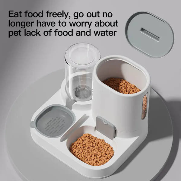 Vodapet 1-Pack Automatic Cat Water & Food Dispenser – Spill-Proof, Large Capacity