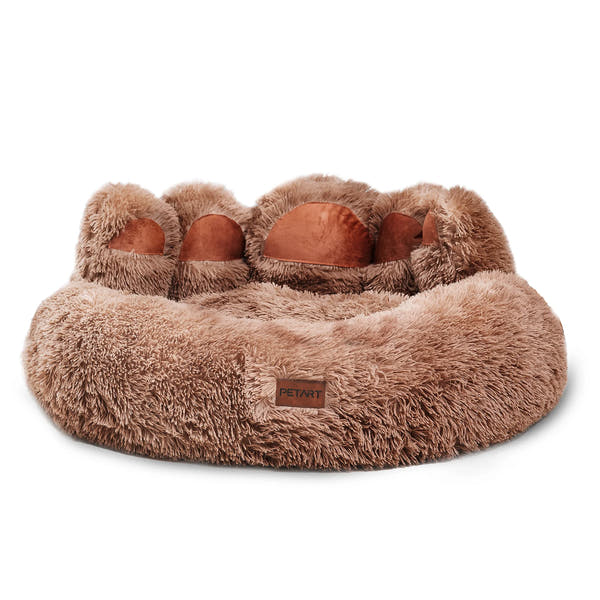 Vodapet Cozy Paw-Shaped Fluffy Pet Bed