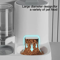 Vodapet 1-Pack Automatic Cat Water & Food Dispenser – Spill-Proof, Large Capacity