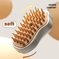 Vodapet 3-in-1 Electric Pet Grooming Steam Spray Brush
