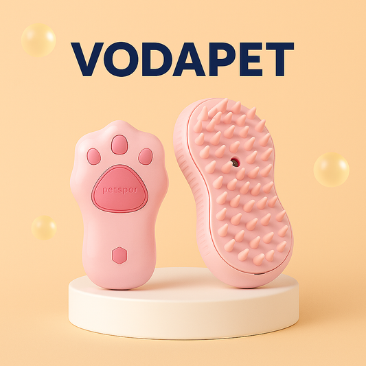 Vodapet 3-in-1 Electric Pet Grooming Steam Spray Brush