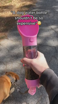 Vodapet 4-in-1 Travel Bottle → Water, Food, Poop Bags